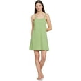 thumbnail image 4 of Stylore Nightgown for Women Soft Sleeveless Short Sleepwear Melange Green 2XL, 4 of 6