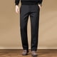 thumbnail image 1 of Ceisia Men's Gift Casual High Waist Straight Leg Pants Warm Fleece Lined Stretch Elastic Waist Pocket Full Length Trousers, 1 of 8