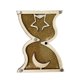 thumbnail image 1 of Tablero de actividades de madera con forma de reloj de arena, juguete para desarrollar habilidades motoras finas y de educación temprana. Dorado, 1 of 9