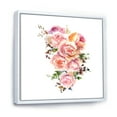 thumbnail image 4 of Bouquet Of Pink Roses Flowers 36 in x 36 in Framed Painting Canvas Art Print, by Designart, 4 of 5