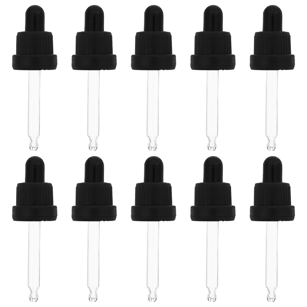 10 Sets Leakproof Essential Oil Bottles Glass Droppers Eye Droppers