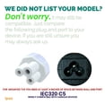 thumbnail image 2 of Ipax 10 Feet Long 3 Prong Hi-Quality Copper Cord Cable Plug Compatible with for LG TV Laptop Monitor Printer AC Adapter Power Supply Charger & more, Three Prong, Nema 5-15P to IEC320 C5, 18AWG, 2 of 5