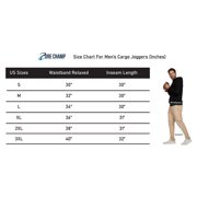 Pure Champ Mens 3 Pack Fleece Cargo Pants Active Athletic Mens Sweatpants Workout Jogger Drawstring Size S-3XL(SET4 Size Large)