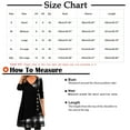 thumbnail image 3 of Long Sleeve Dress for Women Plaid Patchwork V Neck Tunic Dress Vintage Retro Casual Loose Fall Dress with Buttons, 3 of 5