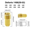 thumbnail image 5 of ZPAQI 10pcs Motorcycle Replacement #30-52 Brass Carburetor Jets for 1488 Dellorto, 5 of 8