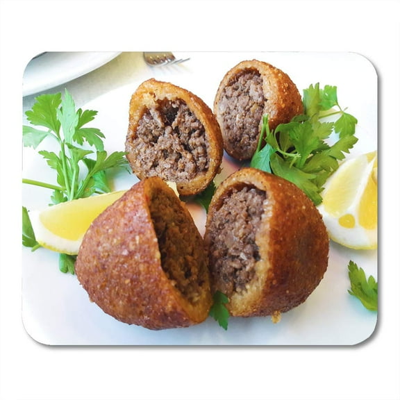 Sidonku Boiled Kibbeh Quibe Stuffed Meatball Falafel Mouse Pad