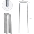 thumbnail image 2 of Apuakthei 50 estacas de fijación para tela de mantillo, estacas de jardín en forma de U de 150 mm x 40 mm, ? 3Mm, Jardín Para Lona Contra Malezas, Césped Artificial, 2 of 5