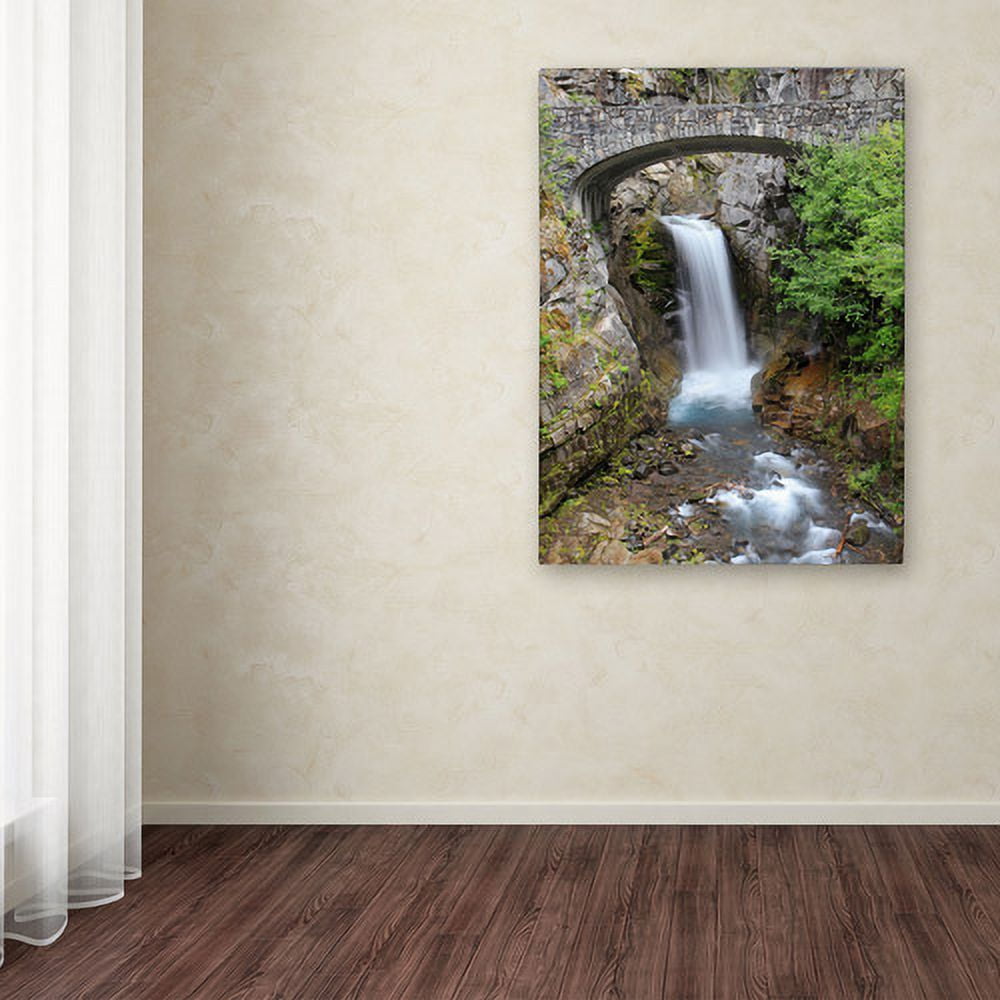 Trademark Fine Art "Christine Falls Rainier" Canvas Art by Pierre Leclerc