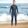 thumbnail image 3 of LOVIVER Premium 3mm Wetsuit Thermal Back Zip Scuba Swimsuit XXL Gray XXL Man, 3 of 7