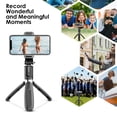 thumbnail image 6 of Selfie Stick Tripod, 4 in 1 Selfie Tripod with Shutter Remote Phone Holder, Action Camera Mount, for Smartphone, Black, 6 of 7