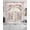 White, variant on Pink Orchid Flowers Swag Valances for Windows, Small Curtains Drapes, Vintage Floral Leaves Plants Spring Kitchen Window Curtains Over Sink Window Treatment Valance for Bedroom/Bathroom 56"x36"