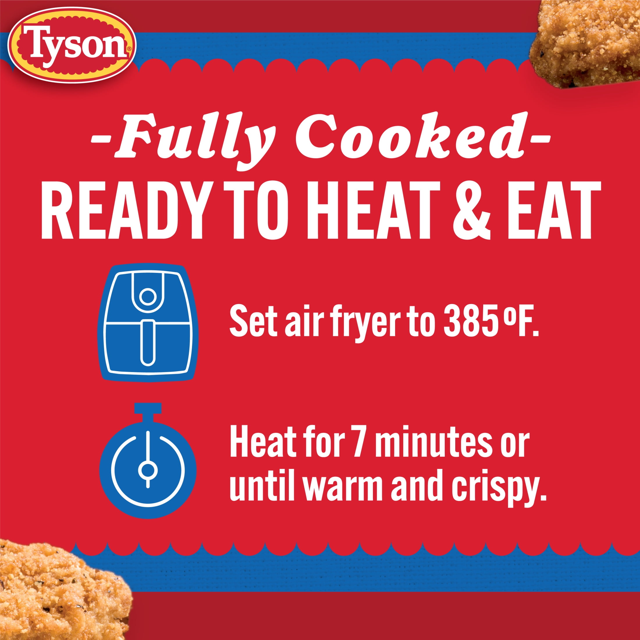 Tyson Steak Fingers with Gravy Mix, 22.75 oz (Frozen, Fully Cooked)