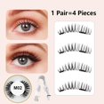thumbnail image 3 of Magnetic False Eyelashes with Applicator Eyelash Curler Glue-free Magnetic Lashes for DIY Makeup Use, 3 of 5