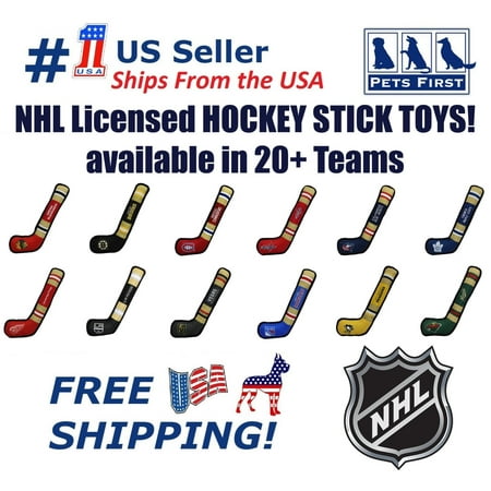 Pets First NHL Columbus Blue Jackets Hockey Stick Toy for Dogs & Cats - Heavy-Duty, Durable Dog Toy with