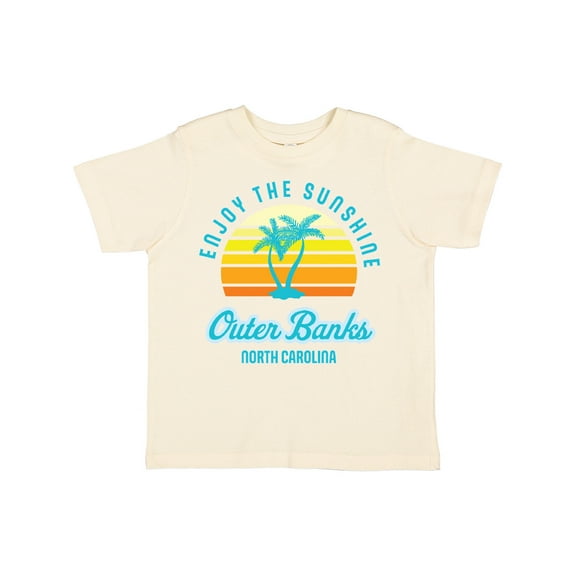 Inktastic Summer Enjoy the Sunshine Outer Banks North Carolina in Blue Boys or Girls Toddler T-Shirt