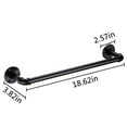 18 inch Single Towel Bar for Bathroom Industrial Pipe Towel Holder Wall
