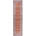 thumbnail image 1 of Orange All-Over Distressed Geometric Turkish Oriental Area Rug, 1 of 5
