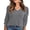 02-Dark Gray, variant on JWD Long Sleeve Shirts for Women V Neck Casual Tunic Tops Lightweight Pullover Dark Gray-Large