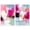 Gallery Wrapped, variant on Pink Explosion Duo Canvas Print Sunset Pink Wall Decor Set by Art Remedy, Gallery Wrapped, 20 x 30