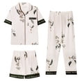 thumbnail image 5 of WCJM 2025 New Women Pajama Sets Under $ 15 Sleepwear Short Sleeves Shirt Women Blending Shirts（Xl）, 5 of 7