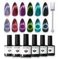 thumbnail image 1 of Set de esmaltes de uñas Modelones Cat Eye Gel 6 colores con imán, 1 of 9