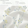 thumbnail image 6 of Exclusivo Mezcla 3-Piece Floral King Size Comforter Set, Microfiber Bedding Down Alternative Comforter for All Seasons with 2 Pillow Shams, White, 6 of 7