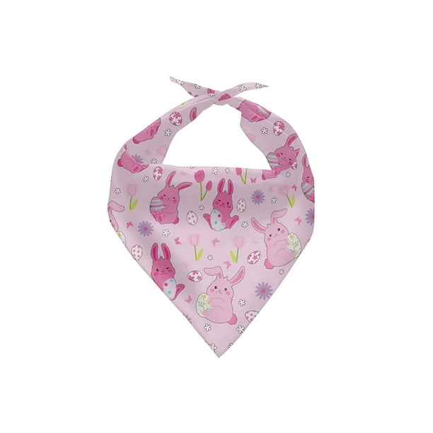 Pañuelo para perro de Pascua | Bufanda ajustable para perros | Babero multicolor suave y cómodo | Accesorio festivo para sesiones de fotos, reuniones familiares | Cuidado sencillo, talla única