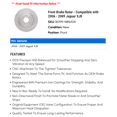 thumbnail image 2 of Front Brake Rotor - Compatible with 2006 - 2009 Jaguar XJ8 2007 2008, 2 of 2