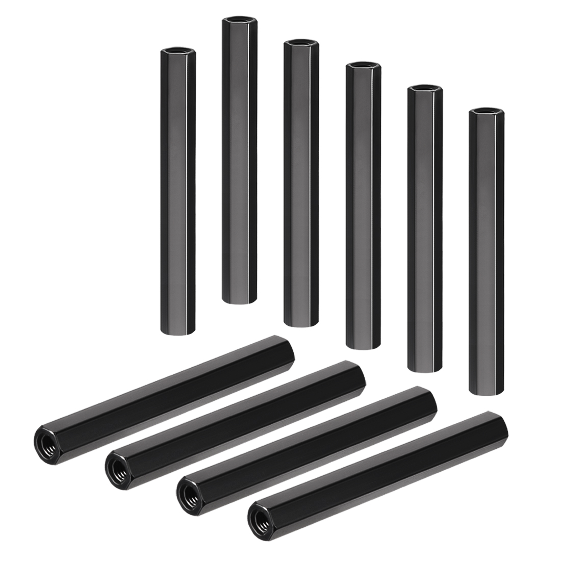 M3x45mm Aluminum Hex Standoff PCB Pillar Spacer,for Quadcopter,Black