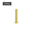 thumbnail image 3 of Unique Bargains Brass Hex Bolts, M8x55mm 5 Pack Fully Thread Grade 4.8 Machine Screws, 3 of 4