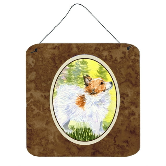 Carolines Treasures SS1029DS66 Papillion Aluminum Metal Wall or Door Hanging Prints, 6 x 6", Multicolor