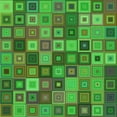 thumbnail image 1 of Ahgly Company Tapis d'Intérieur Lavable en Machine Carré Vert Algue, 8 Pieds Carré, 1 of 7