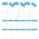 thumbnail image 1 of OUNONA 50Ud Marcadores Para Jardín Y Fabricados En PVC Color Azul Para Uso Diario, 1 of 8
