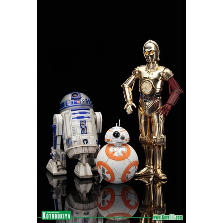 Force Awakens Figure Kotobukiya Star Wars 7 The Force Awakens C-3PO, R2D2, BB-8 Action Figure Set