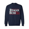 thumbnail image 1 of Awkward Styles Reagan Bush 84 Sweatshirt Retro Reagan Bush Adult Crewneck Retro Republican Gifts Funny July 4th Usa Sweatshirt Reagan Bush 84 Presidential Campaign Sweater Patriotic Gifts, 1 of 5