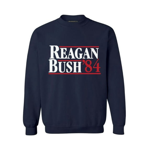 Awkward Styles Reagan Bush 84 Sweatshirt Retro Reagan Bush Adult Crewneck Retro Republican Gifts Funny July 4th Usa Sweatshirt Reagan Bush 84 Presidential Campaign Sweater Patriotic Gifts