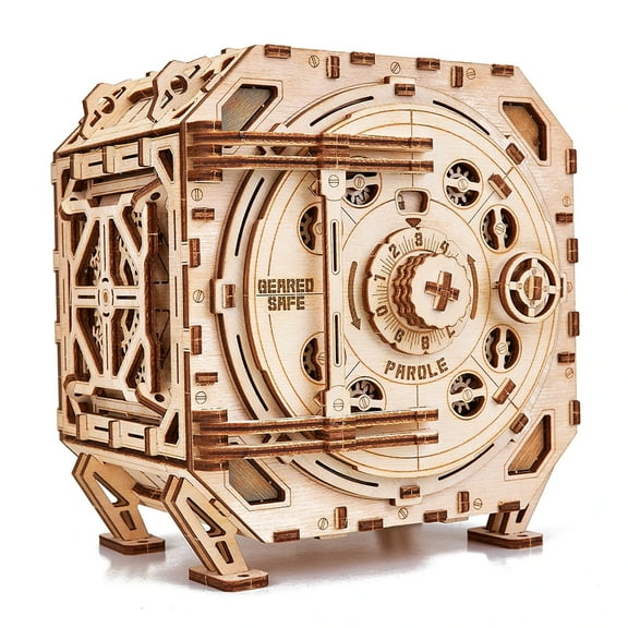 Wood Trick 3D Wooden Geared Real Working Mechanical Safe 259 Piece Puzzle