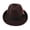 Coffee, variant on Ladies Men Fedora Hat Felt Hat Feather Wool Film Sun Hat Panamahut hut . Black