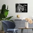 thumbnail image 4 of YILUYINQING Majestic Lion Eagle Wall Decor Canvas Prints Art 20x16in, 4 of 6