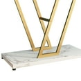 thumbnail image 4 of Ktaxon 42" Console Entryway Table, Modern Hallway Table Behind Sofa Couch for Living Room Entrance Indoor, White & Gold, 4 of 11