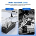 thumbnail image 4 of Cargador USB, bloque de cargador USB C, 100 W (20 A), 24 puertos, múltiples USB, cargador de pared,, 4 of 9