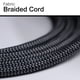 thumbnail image 5 of Cable de extensión Power Strip GE de 3 salidas, 15 cm, trenzado, negro, 5 of 8