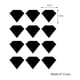 thumbnail image 2 of Cree un dormitorio elegante y una sala de estar con pegatinas de pared de diamantes plateados brillantes, 2 of 2