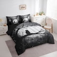 thumbnail image 3 of jejeloiu Cartoon Cute Kitten 7pcs Bedding Comforter Set,Kawaii Pet Cat Queen Bedding Sets,Rustic Scenery Queen Sheet Sets For Girls Kids,Super Cozy Room Decor Reversible, 3 of 8