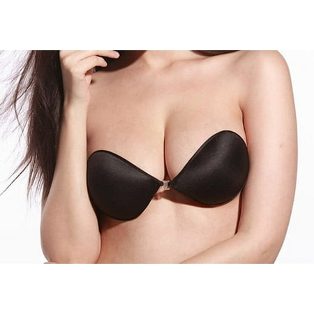 Nude Women Strapless Silicone Bras Self Adhesive Strapless Stick Gel Silicone Invisible Push Up Bra Intimates