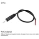 thumbnail image 3 of Cable de audio con conector macho de 2.5 mm a cable desnudo TS de 2 polos mono de 3/32" de longitud 0.25 m, paquete de 2, 3 of 5