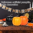 thumbnail image 4 of Yellow Plastic Pumpkins for Decorating – Large Artificial Foam Pumpkins for Fall Decor, Halloween, Thanksgiving, Paintable for Diy Crafts & Centerpieces, 4 of 4