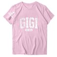 thumbnail image 1 of Blouses pour Femmes, Mode Féminine Hauts Imprimés Manches Courtes Blouse Amusante Col Rond T-Shirt Hauts, 1 of 3