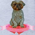 thumbnail image 2 of CafePress - FIN Lhasa Apso Valentine - Cute Infant Baby Football Bodysuit, 2 of 3