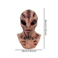 thumbnail image 5 of Máscara alienígena de terror, novedad divertida, espeluznante, disfraz de cosplay para Halloween, para hombre, festival Estilo B, 5 of 5